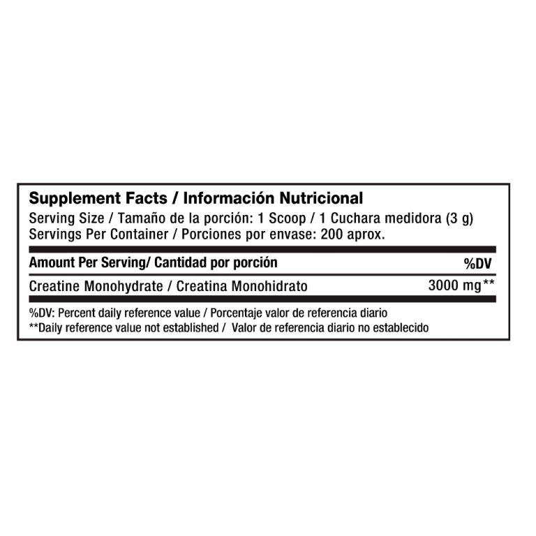 tabla-nutricional-Creatine-time-600gr-vitanas